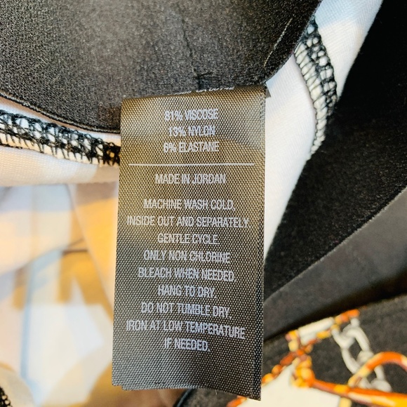 Luxe Slims Jegging XL 18-20 Collant Jean White Rope Chain Equestrian Print - Picture 13 of 14